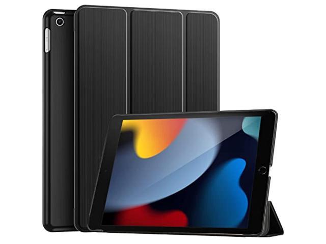 procase for ipad 10.2 case ipad 9th 8th 7th generation case, hard back protective cover ipad case for ipad 10.2 inch - black