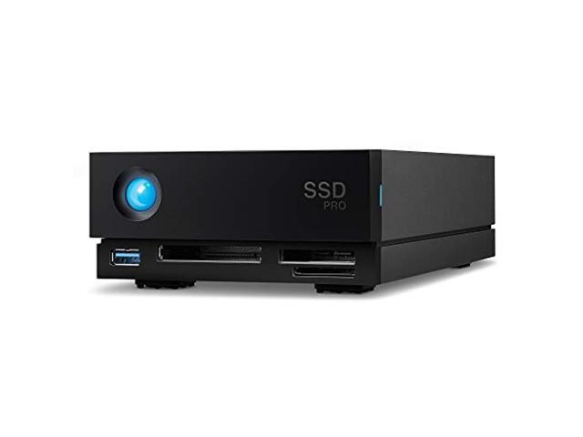 lacie 1big dock 2tb external solid state drive desktop ssd - thunderbolt 3 firecuda nvme ssd up to 2800 mb/s for mac and pc desktop, data recovery (sthw2000800)