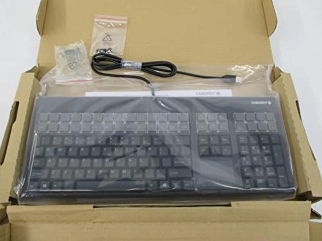 cherry electronics g86-71401euadaa lpos keyboard with touchpad, usb  interface, qwerty us key layout, 17.4