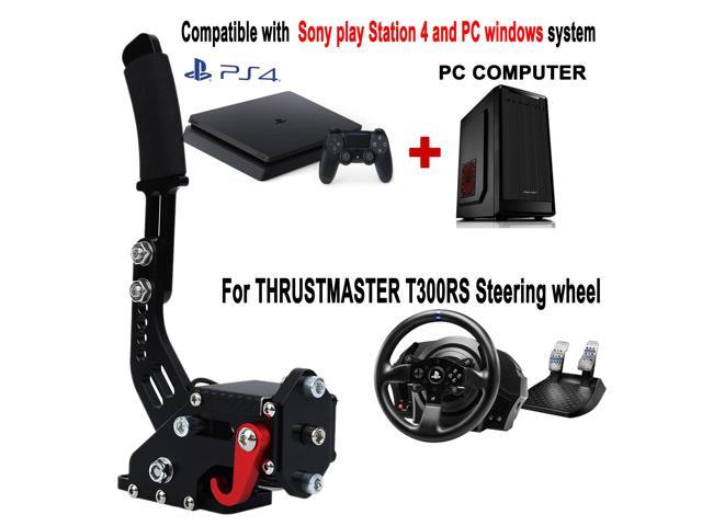 Obokidly Upgrade USB Handbrake Support T300RS T300 Ferrari Compatible with PS5 PS4 for Simracing Game Sim Rig with Clamp Suitable for PC (for T300RS T