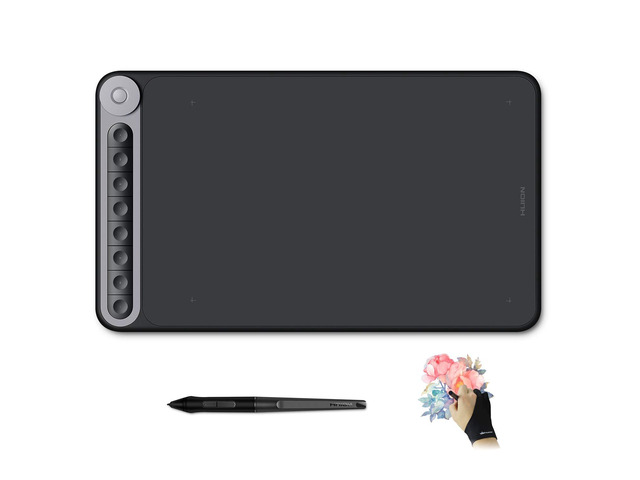 Refurbished: Huion Inspiroy Dial Q620M Wireless Graphics Drawing Tablet ...