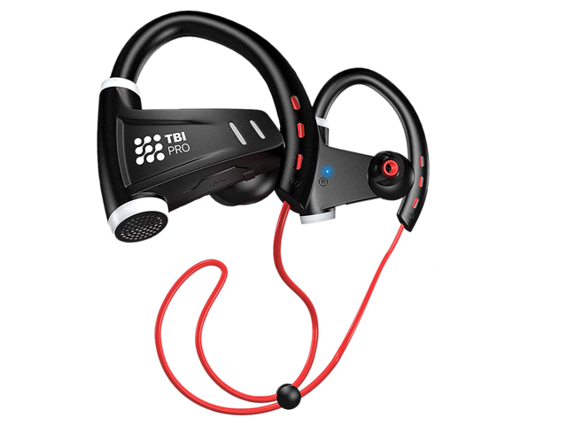 TBI PRO 12+Hours Sport Bluetooth Headphones - Professional Wireless Sport Earphones w/Mic - IPX7 Waterproof Deep Bass Music in-Ear Earbuds for Gym, Running Workout for Men, Women. Christmas Gift