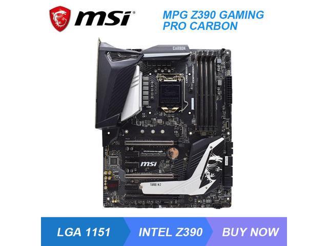 MSI MPG Z390 GAMING PRO CARBON LGA 1151 Intel Z390 mining motherboard ddr4 128GB PCI-E 3.0 M.2 HDMI Core i9 9900k i7 9700k Cpus