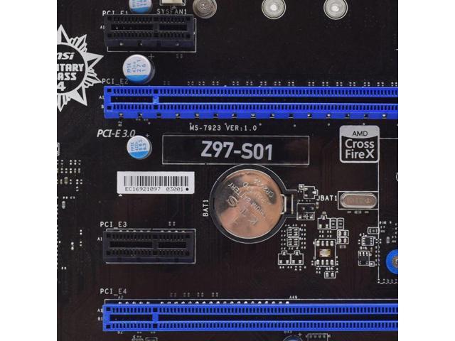 MSI Z97-S01 LGA 1151 Intel Z97 Desktop Gaming PC Motherboard