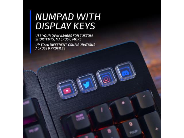 Everest Max - Modular hotswap mechanical keyboard with displays