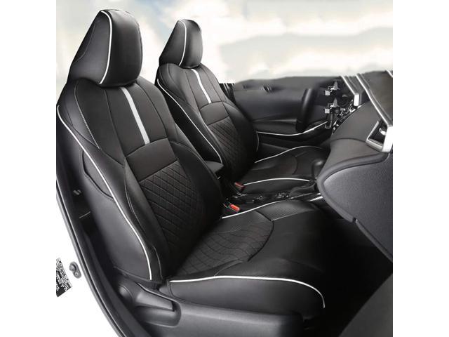 Red BeHave Autos Car Leather Seat Covers Fit for Toyota CHR 2017-2021 Auto Full Set Seat Cushion Protector 4pcs Saddle Cover,4pcs Back Cover,5pcs Headrest Cover 