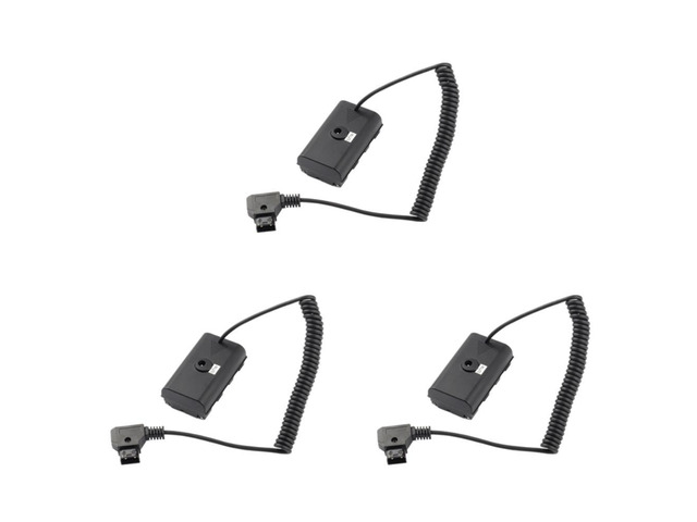 Eonvic Adaptateur D-Tap Vers NP-F550 F570 F750 F970 - Câble Spiralé Pour Moniteur Sony Série NP