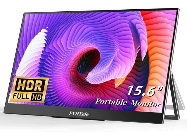 15.6 Inch Portable Monitor 1080P HDR IPS Panel USBC HDMI Ultra-light External Second Monitor Stand Built-in Speaker for PS4 PC