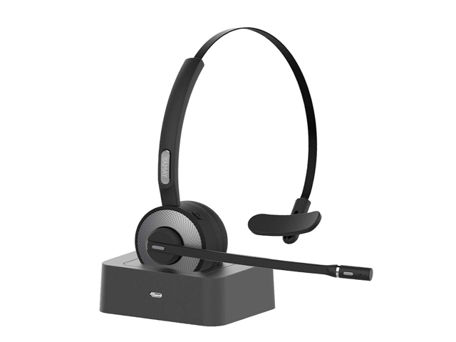 naturpark oprindelse fløjl Bluetooth Headset, YAMAY Wireless Headset with Microphone (Noise Cancelling  Mic) Charging Base Mute Button 19H Clear Talk Time Pro for Truck Driver  Office Business Call Center Home Smartphones PC - Newegg.com