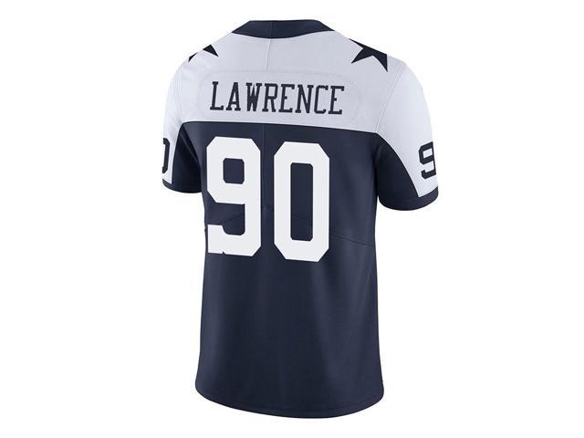 NFL 2021-2022 Dallas Cowboys Lawrence Jersey No. 90 Top Blue Black White 