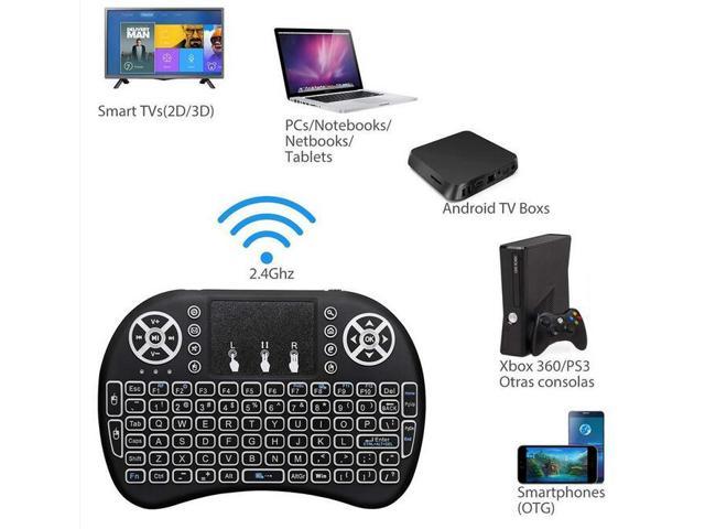 Speedex 2.4G Wireless i8 Mini Keyboard With 3 color Backlit - Newegg.com