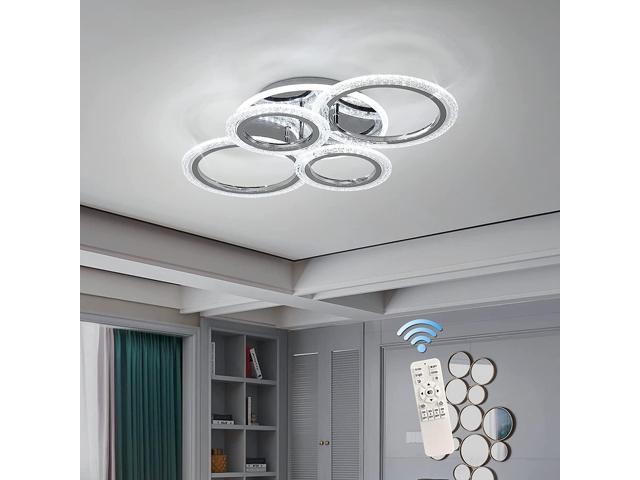 Modern Ceiling Light 58W Dimmable Flush Mount LED Ceiling Lamp 4