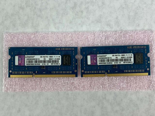 Kingston Kingston 4GB 1Rx8 PC3-12800 DDR3 1600MHz 1.5V Dimm Bureau Mémoire RAM 1 X 4GB 