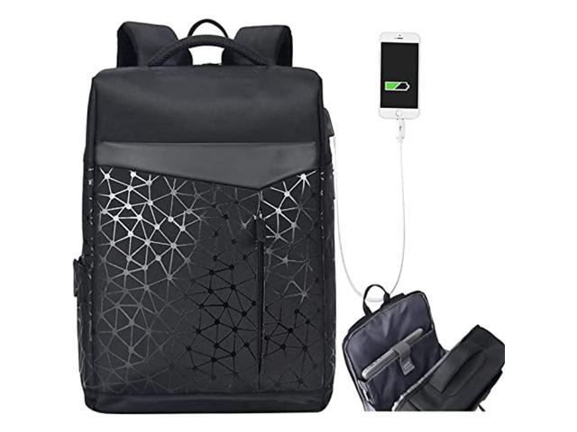 Umbrella Academy School Crest Dark Black Backpack Daypack Rucksack Laptop Shoulder Bag with USB Charging Port