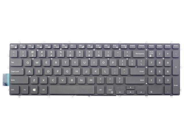 New US Black English Backlit Laptop Keyboard Replacement for Dell Inspiron 3580 3581 3582 3583 3584 3585 3590 3593 3595 3780 3781 3782 3785 3790 3793 Light Backlight Without palmrest