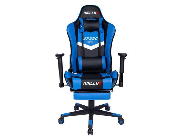 gaming chair with footrest and adjustable armrest