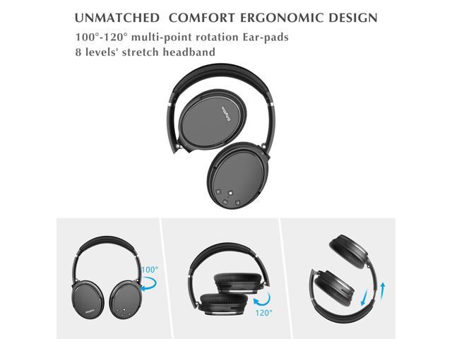 Srhythm NC35 Noise Cancelling Headphones Wireless Bluetooth 5.3