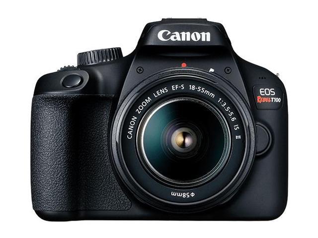 Refurbished: Canon EOS Rebel T100 / 4000D DSLR Camera with 18-55mm Lens +  64GB Card + More 