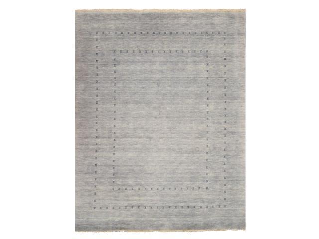 Photo 1 of EORC LL4GY 9 x 12 ft. Gabbeh Grey Handmade Wool Lori Baft Rug