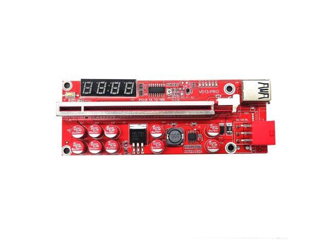 1Pcs Riser V013 Pro PCIE Riser 013 Cabo Riser Card PCI Express x1 x16 SATA To 6Pin Power Cable USB 3.0 Cable For Mining Miner... 