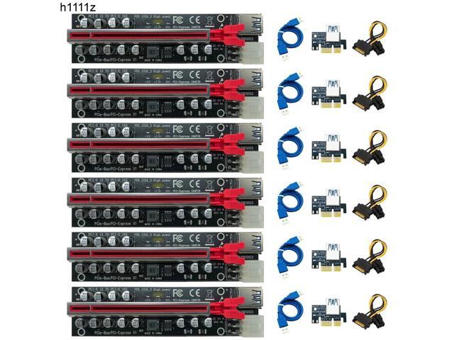 6PCS PCIE Riser for Video Card Riser PCI Express X16 Extender 12 ...
