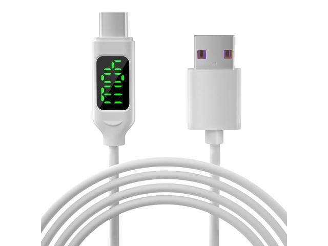 SZYG 40W Fast Charger Data Cable Type-C USB-C Cable With LED Display For Samsung S21/ Huawei Xiaomi