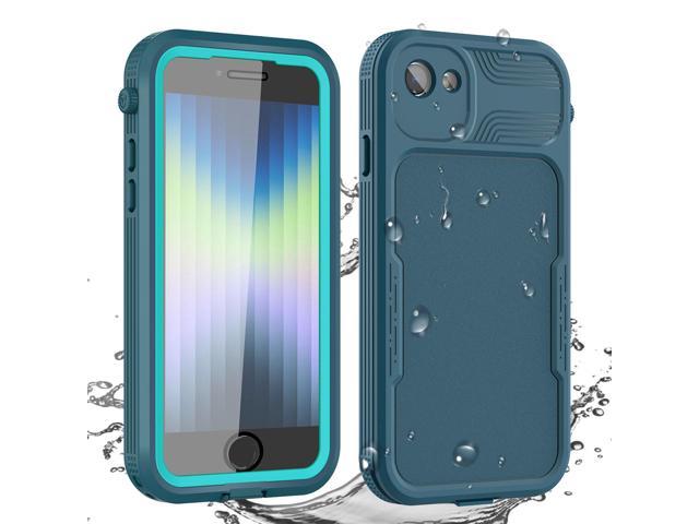 SZYG iPhone SE 2020/2022 Waterproof Case,iPhone 7/8 Waterproof Case, Built-in Screen Protector Full Body Heavy Duty Shockproof IP68 Waterproof Case for iPhone SE 2022/2020/7/8 4.7 inch Green