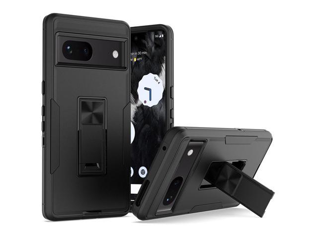 SZYG for Google Pixel 7 Case Military Drop Proof Protection Rugged Heavy Duty Shockproof Protective Cover with Kickstand Car Mount. Black