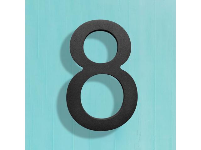 5 Inches High Solid 304 Stainless Steel Mailbox Number Number 5 BetLight Modern Floating House Address Numbers Elegant Black Finished 