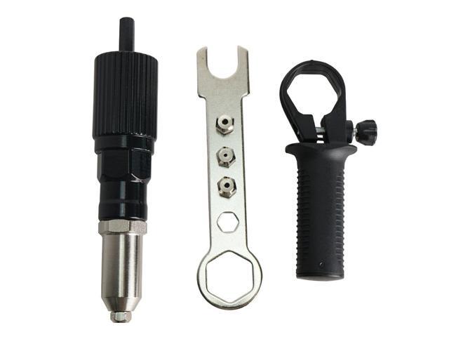 Professional Electric Rivet Nut Gun Adaptor Insert Cordless Power Drill Tool Kit 