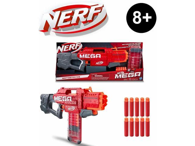 NERF Mega Motostryke Motorized 10 Dart Blaster E6473 Red for sale online 