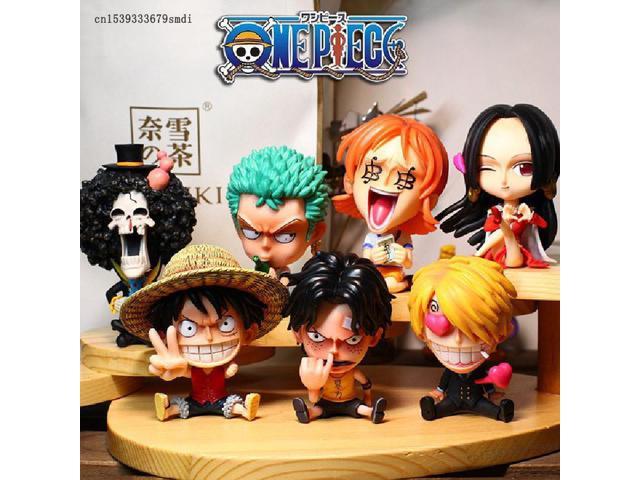 Anime One Piece Classic Scenes Shanks Straw Hat Luffy PVC Figure Model Toy 