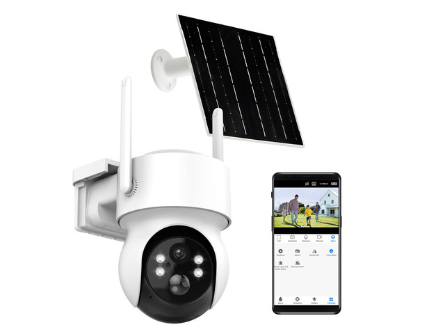 INSEETECH Wireless Solar Security Camera Outdoor, 2K WiFi Camera with ...