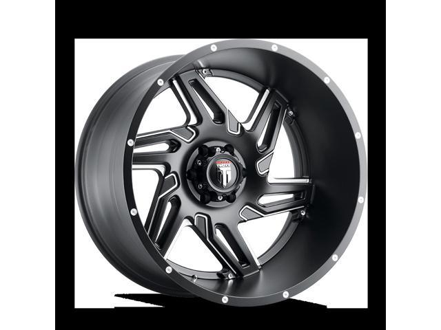 22x10 5x139.7 5x150-12 110.3 XF OFFROAD XF-211 Gloss Black Milled Wheels 