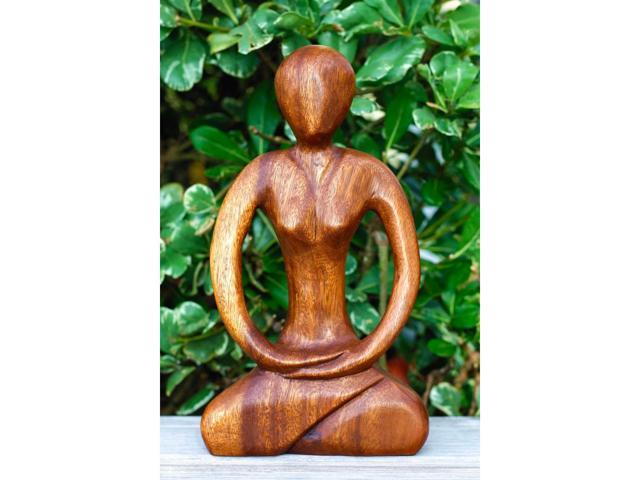 G6 COLLECTION 12 Wooden Handmade Abstract Sculpture Statue Handcrafted  Tranquility Gift Art Decorative Home Decor Figurine Accent Decoration  Artwork Hand Carved 