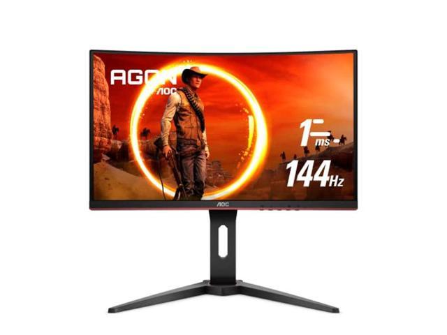 AOC - C24G1, 24 Inch (60.96 Cm) 1920 X 1080 Pixels, Curved Gaming Led  Monitor with Vga Port, Hdmi*2 Port, Display Port, 144Hz Refresh Rate (Black)