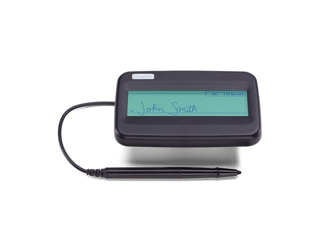 Scriptel ST1551-6FT EasyScript Compact 1x5 LCD Signature Capture Pad ...