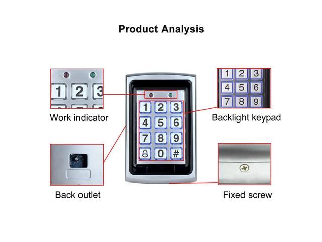 HFeng DIY RFID Access Control System Kit for Home Outdoor Waterproof ... Circuit Diagram
