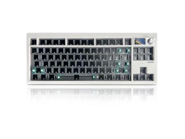 ZMX GMK87 Keyboard Barebones Kit Triple Mode Custom Mech Kit White