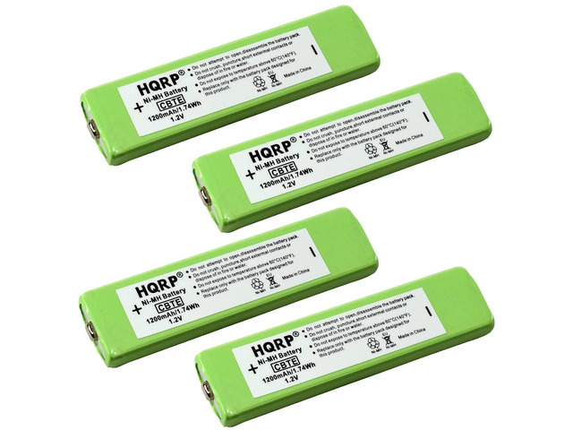 HQRP 4-Pack Gumstick Battery for Sony NC-6WM NH-14WM Walkman Players