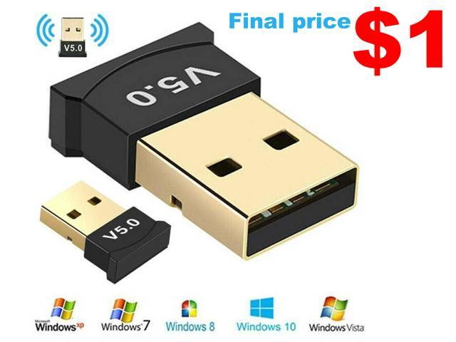 Yizhet USB Nano Bluetooth 5.0 Adapter V5.0 Plug & Play Mini Bluetooth USB 