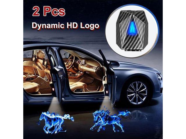 Custom Animated Logo Wireless LED Dynamic Projector Car Door Step Courtesy  Welcome Lights 