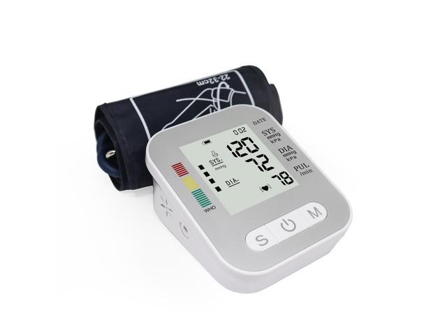 Blood Pressure Monitor, Mericonn Upper Arm Digital Blood Pressure Monitors  Cuff BP Machine Automatic Heart Rate Pulse Monitor with Backlight Display  and Voice Function Home Use 