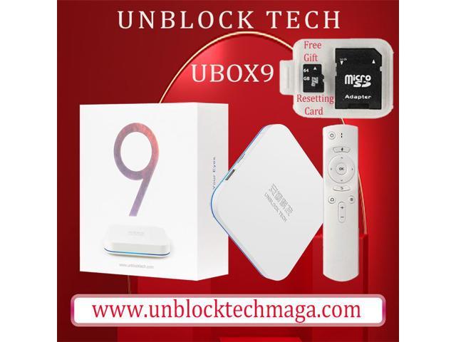 Unblock Tech 2022 UBOX9 Newest Generation 9th Pro Max 4+64G Smart Mini Box Gen9 OS Version White TV BOX