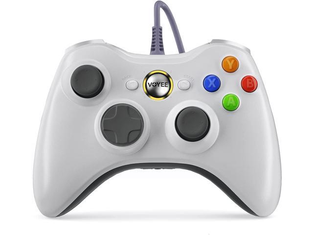 Rubber Formulering Fluisteren PC Controller, Wired Controller Compatible with Microsoft Xbox 360 & Slim/PC  Windows 10/8/7, with Upgraded Joystick, Double Shock | Enhanced White -  Newegg.com