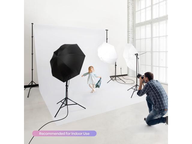 Vivitar 8 Inch Snap Assembly Portable Lightbox for Product Photography with  White and Black Backdrops 