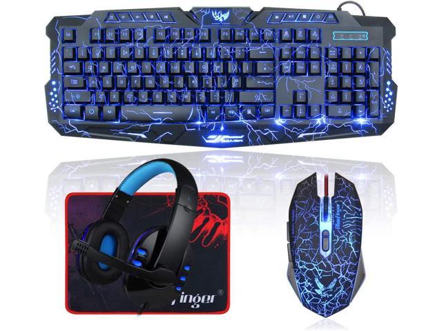 light blue keyboard and mouse