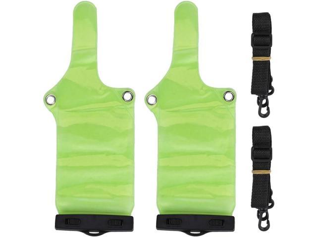 LUITON Radio Chest Harness with Reflective Strips Shoulder Holster Radio  Vest Holder Two Way Radio Vest Rig Walkie Talkie Case with Front Pack Pouch