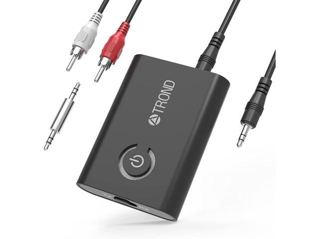 val fontein Behoefte aan TROND Bluetooth 5.0 Transmitter Receiver for TV to Headphones, 2-in-1 3.5mm  Wireless Audio Bluetooth Adapter for Car/ PC/ MP3/ Home Stereo/ Speaker,  AptX Low Latency, Pairs 2 Devices Simultaneously - Newegg.com