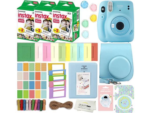 Fujifilm Instax Mini 11 Instant Camera with Case, 60 Fuji Films, Decoration  Stickers, Frames, Photo Album and More Accessory kit (Sky Blue), Welcome to  consult